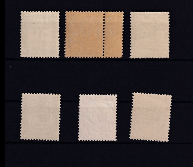 France 1908/1925 - complet et sans charnière, côte 1300€ - Yvert taxe n°43/48