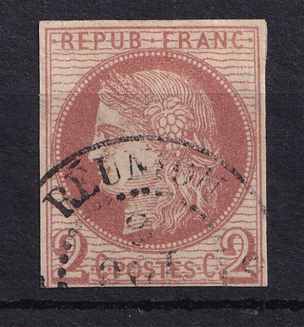 Colonie Française 1872/1877 - Cote 1000€, CAD Réunion, émission générales - Yvert n°15