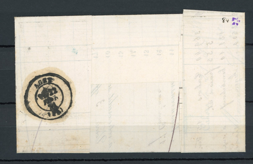France 1871 - Cote 4200€, rare nuance rouge clair sur lettre - Yvert n°48k