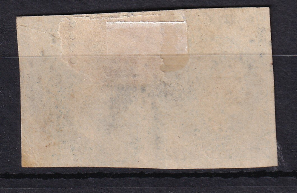 France 1870 - Cote 4000€, très rare cachet bleu Ancre sur Bordeaux, paire du 20cts bleu type 1 report 1 - Yvert n°44A