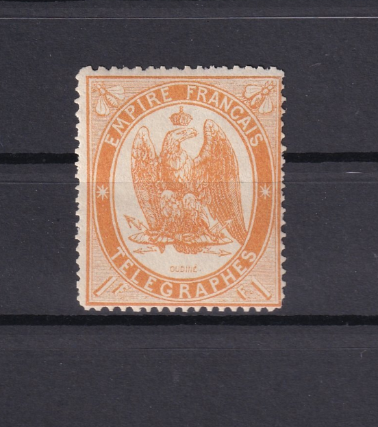 France 1868 - rare sans charnière, taxe télégraphe 1f - Yvert n°7