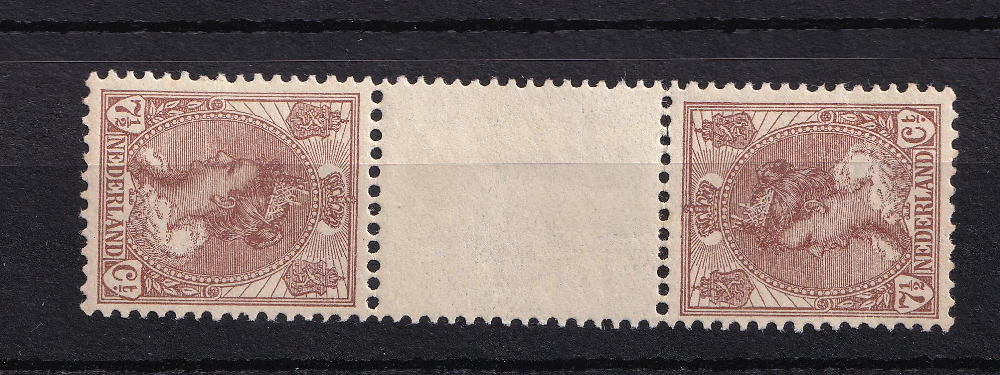 Pays-Bas 1899 - Tête beche avec pont - NVPH n°61c