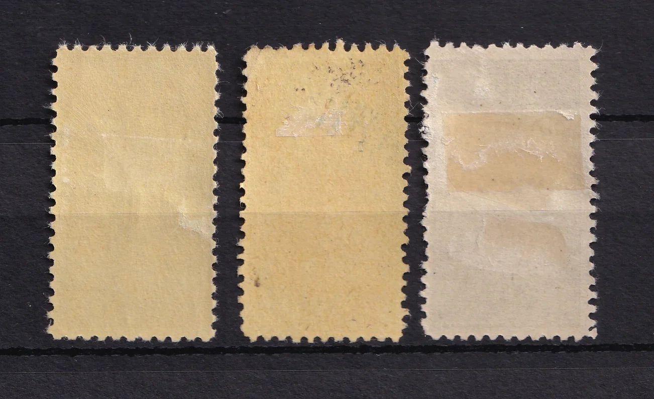 France 1919/1923 - Colis postaux, collection de timbres - Yvert n°28,29 et 32