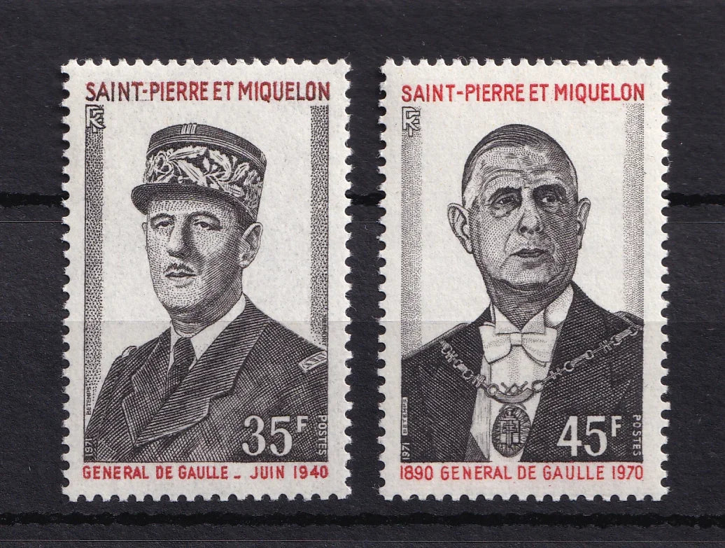 St Pierre et Miquelon 1971 - sans charnière, série complète - Yvert n°419/420