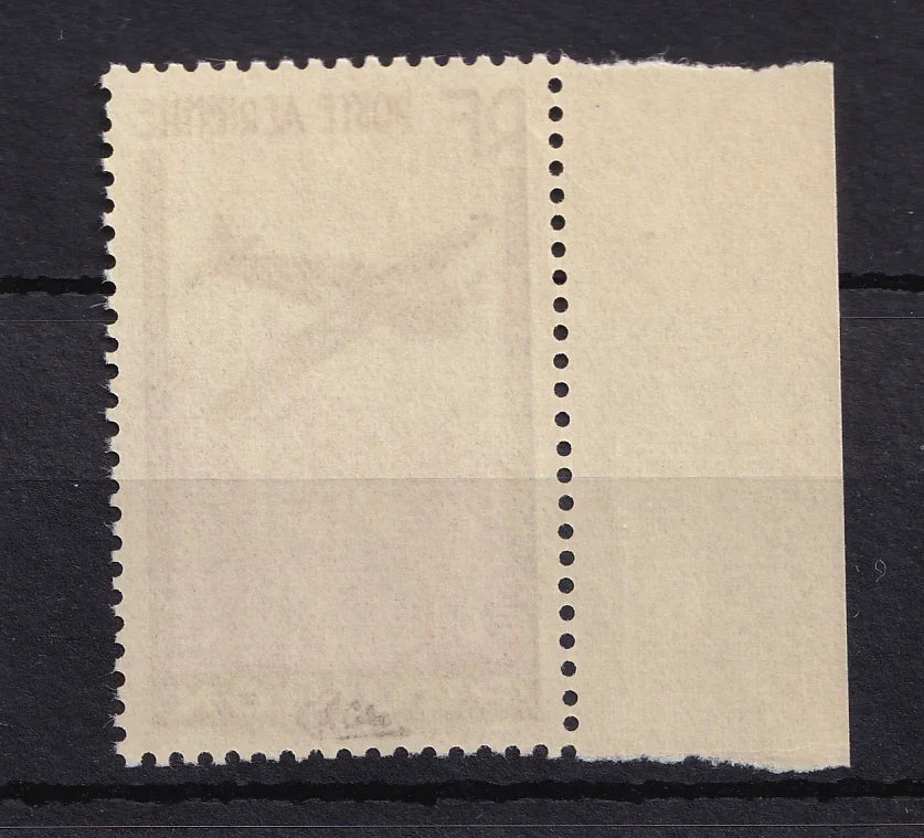 Réunion 1938 - Rare Variété sans la valeur faciale, Signé Calves sans charnière - Yvert PA n°3a