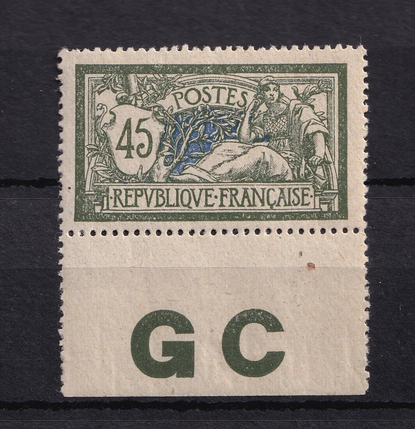 France 1907 - Bord de feuille, papier GC neuf sans charnière - Yvert n°143d