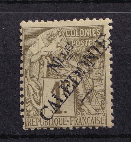 Nouvelle Calédonie 1892 - Rare 1ct Olive surchargé - Yvert n°34