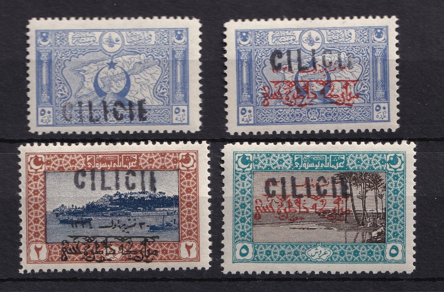 Cilicie 1919 - Cote 240€, série de timbres - Yvert n°23/26
