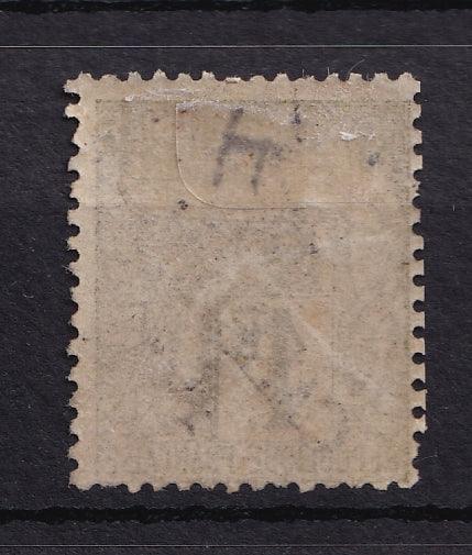 Nouvelle Calédonie 1892 - Rare 1ct Olive surchargé - Yvert n°34