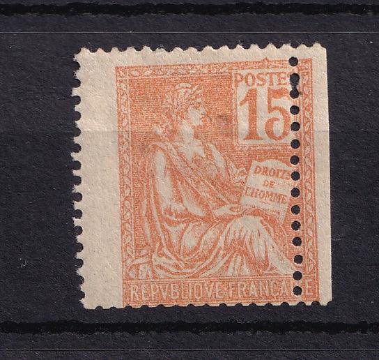 France 1900 - Variété piquage à cheval - Maury n°117k