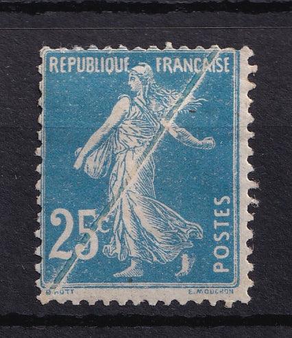 France 1903 - Superbe variété pli accordéon - Maury n°140v