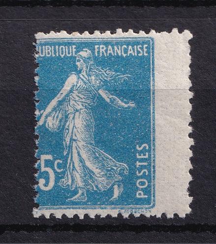 France 1903 - Très rare 5c au lieu de 25c par piquage décalé - Maury n°140