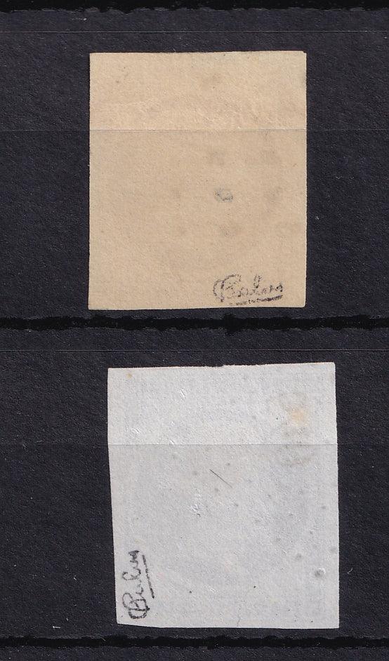 France 1852 - Signé Calves, superbe série des Républiques - Yvert n°9/10