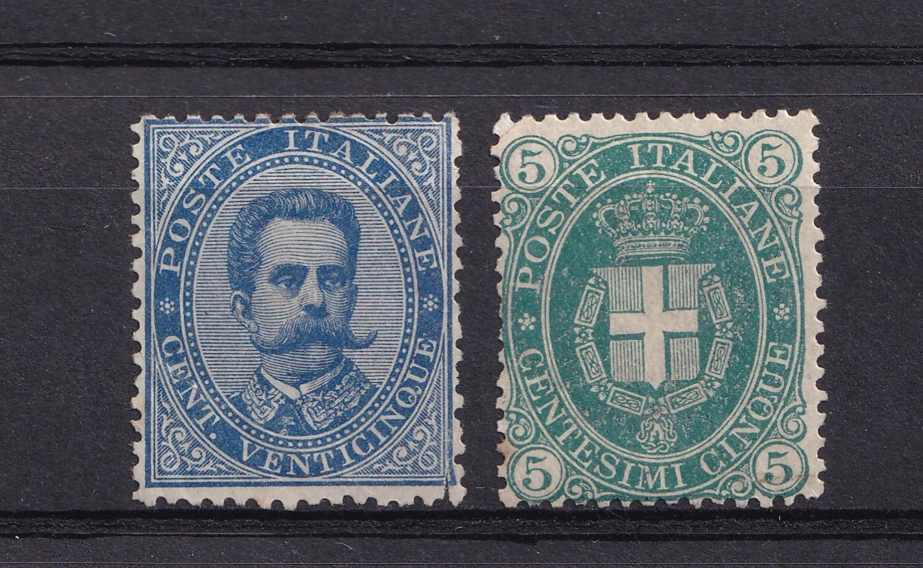 Italie 1879/1889 - Cote 1450€, selection - Yvert n°36 et 40