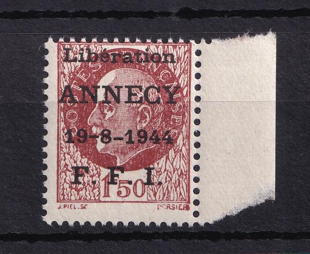 France 1944 - sans charnière, Libération de Annecy - Mayer n°1