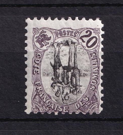 Cote des Somalis 1903 - centre renversé - Yvert n°59b