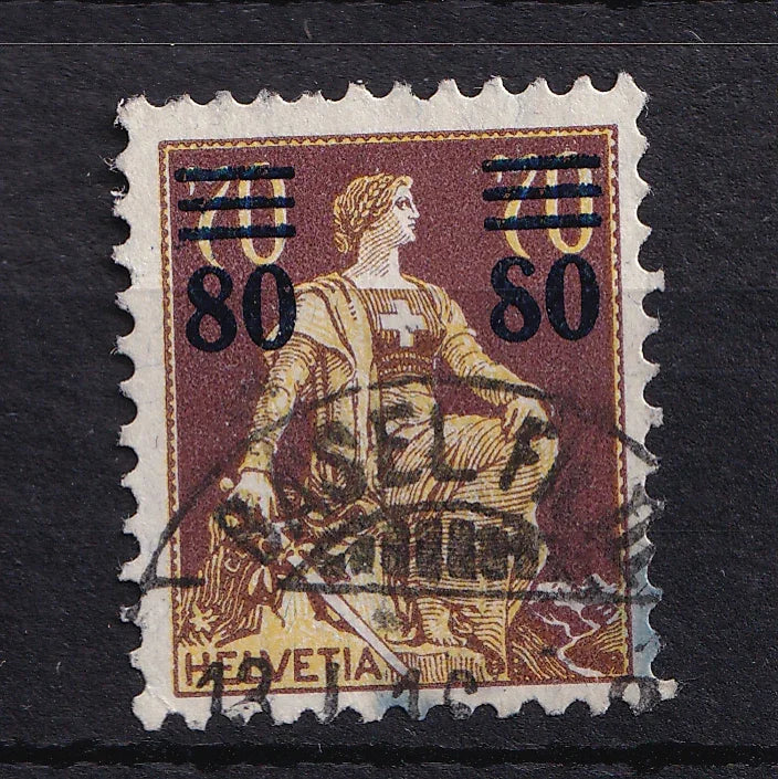 Suisse 1914 - Cote 300€, Variété 8 du 8o de droite camet - Yvert n°148a