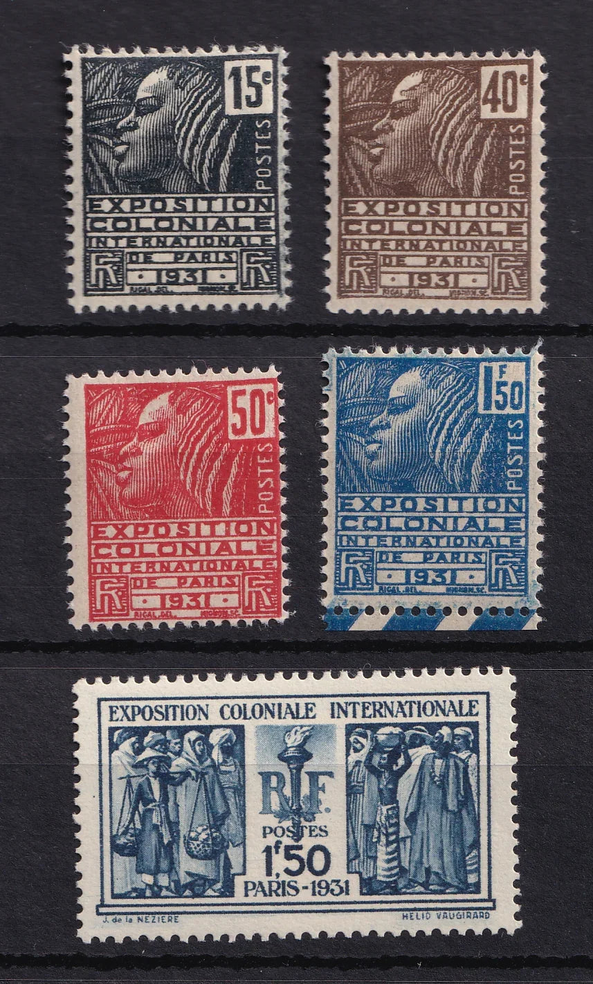 France 1930/1931 - sans charnière, série complète - Yvert n°270/274