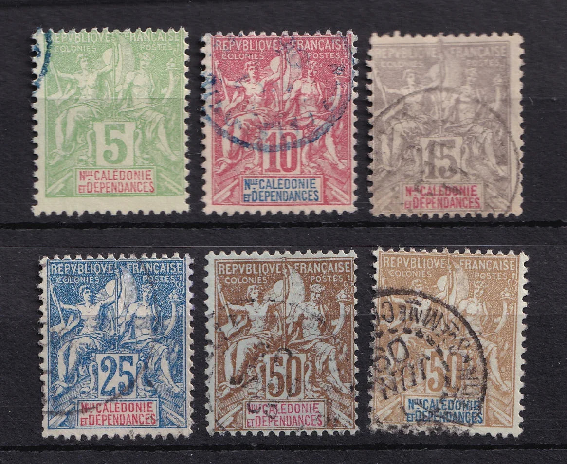 Nouvelle Calédonie 1900/1904 - Superbe série - Yvert n°59/64