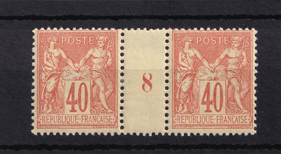 France 1898 - superbe millésime f sur Sage 40c orange Type II - Yvert n°94