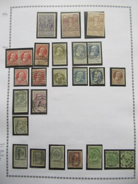 Belgique - Collection avancée de timbres