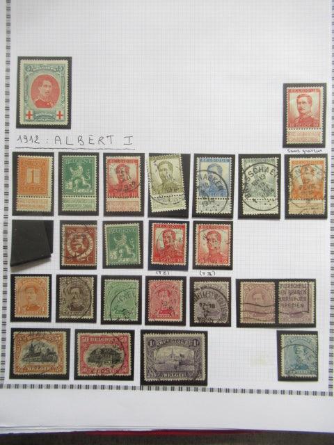 Belgique - Collection avancée de timbres