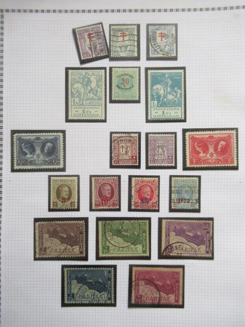Belgique - Collection avancée de timbres