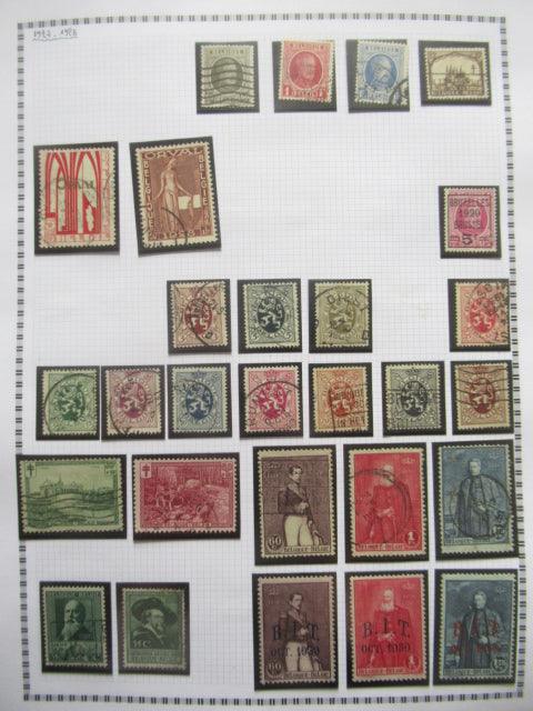 Belgique - Collection avancée de timbres