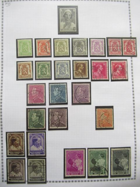 Belgique - Collection avancée de timbres