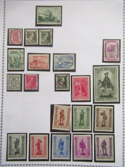 Belgique - Collection avancée de timbres