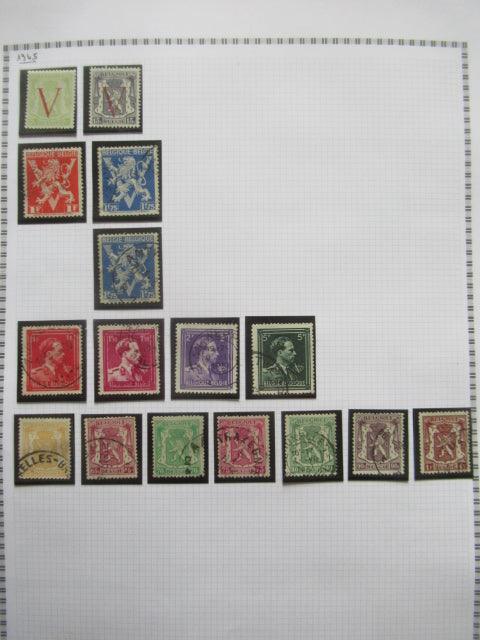 Belgique - Collection avancée de timbres