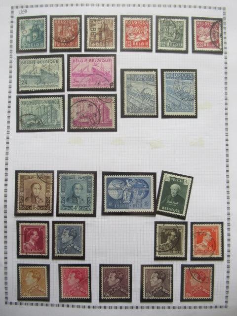 Belgique - Collection avancée de timbres