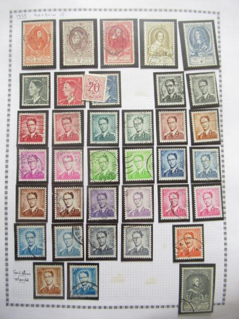 Belgique - Collection avancée de timbres