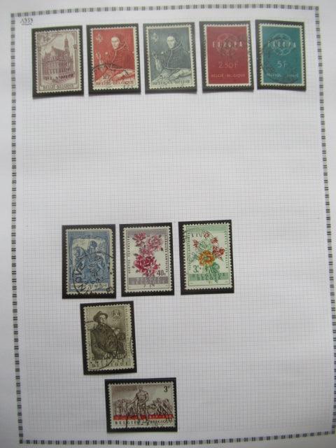 Belgique - Collection avancée de timbres