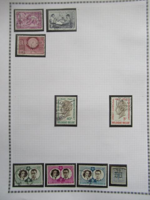 Belgique - Collection avancée de timbres
