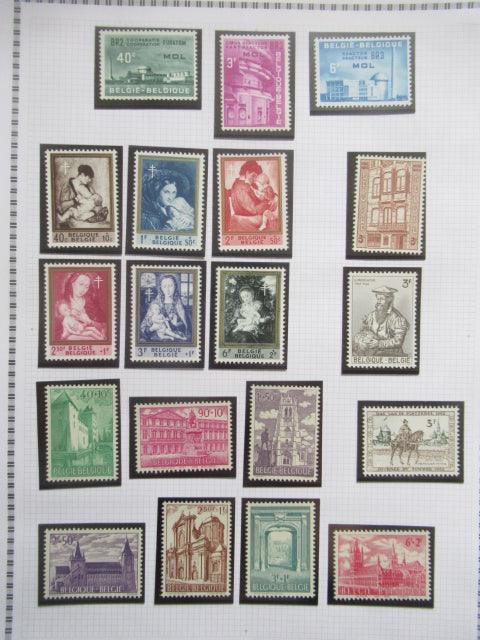 Belgique - Collection avancée de timbres