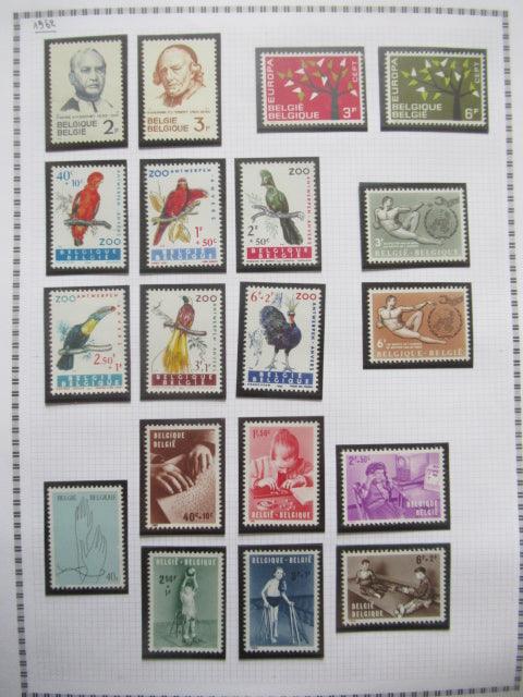 Belgique - Collection avancée de timbres