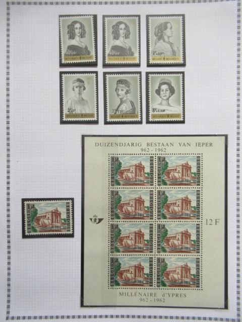 Belgique - Collection avancée de timbres