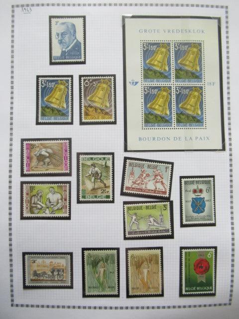 Belgique - Collection avancée de timbres