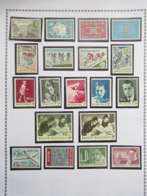 Belgique - Collection avancée de timbres