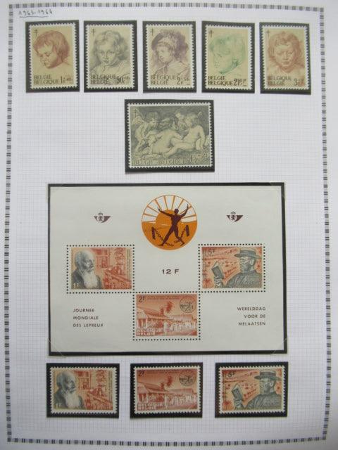 Belgique - Collection avancée de timbres