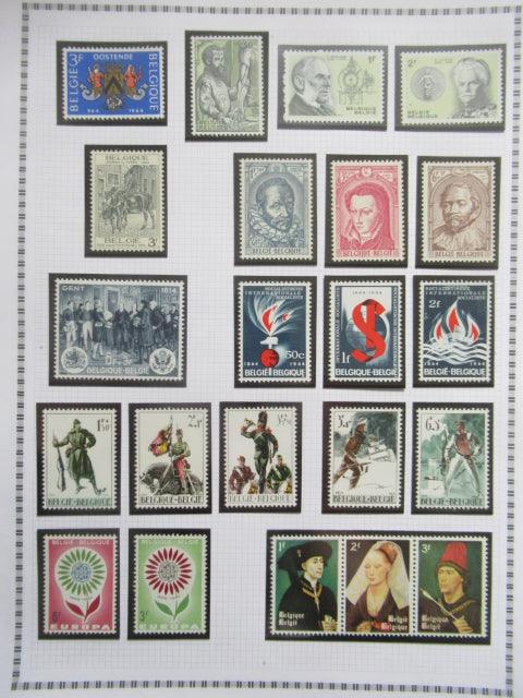 Belgique - Collection avancée de timbres