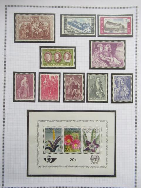 Belgique - Collection avancée de timbres