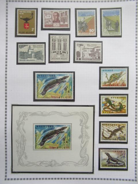 Belgique - Collection avancée de timbres