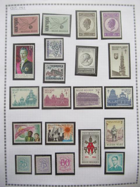 Belgique - Collection avancée de timbres