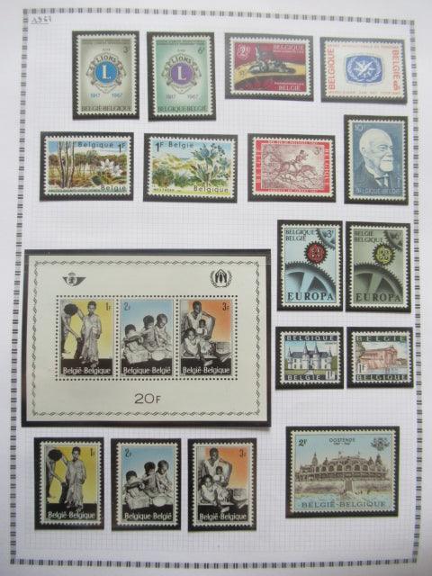 Belgique - Collection avancée de timbres