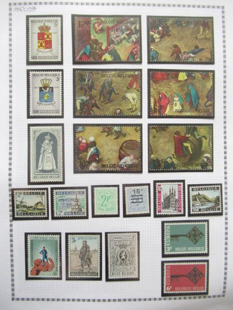 Belgique - Collection avancée de timbres