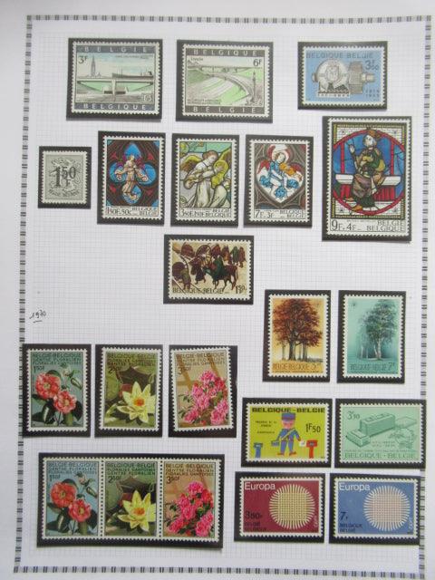 Belgique - Collection avancée de timbres
