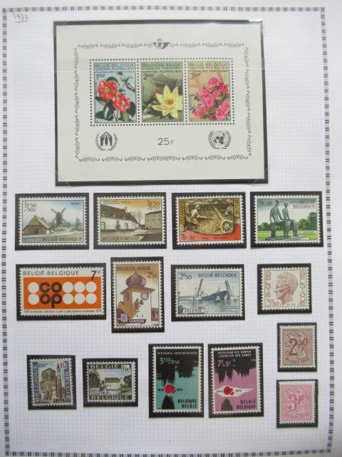 Belgique - Collection avancée de timbres
