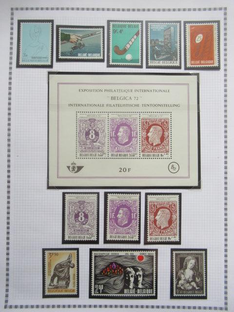 Belgique - Collection avancée de timbres